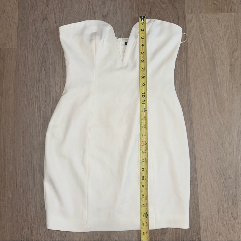 Jay Godfrey White Strapless Dress - Size 4 - Picture 4 of 6